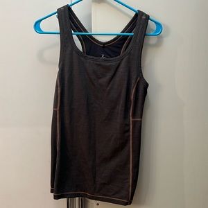 Prana ribbed Becksa tank with shelf bra